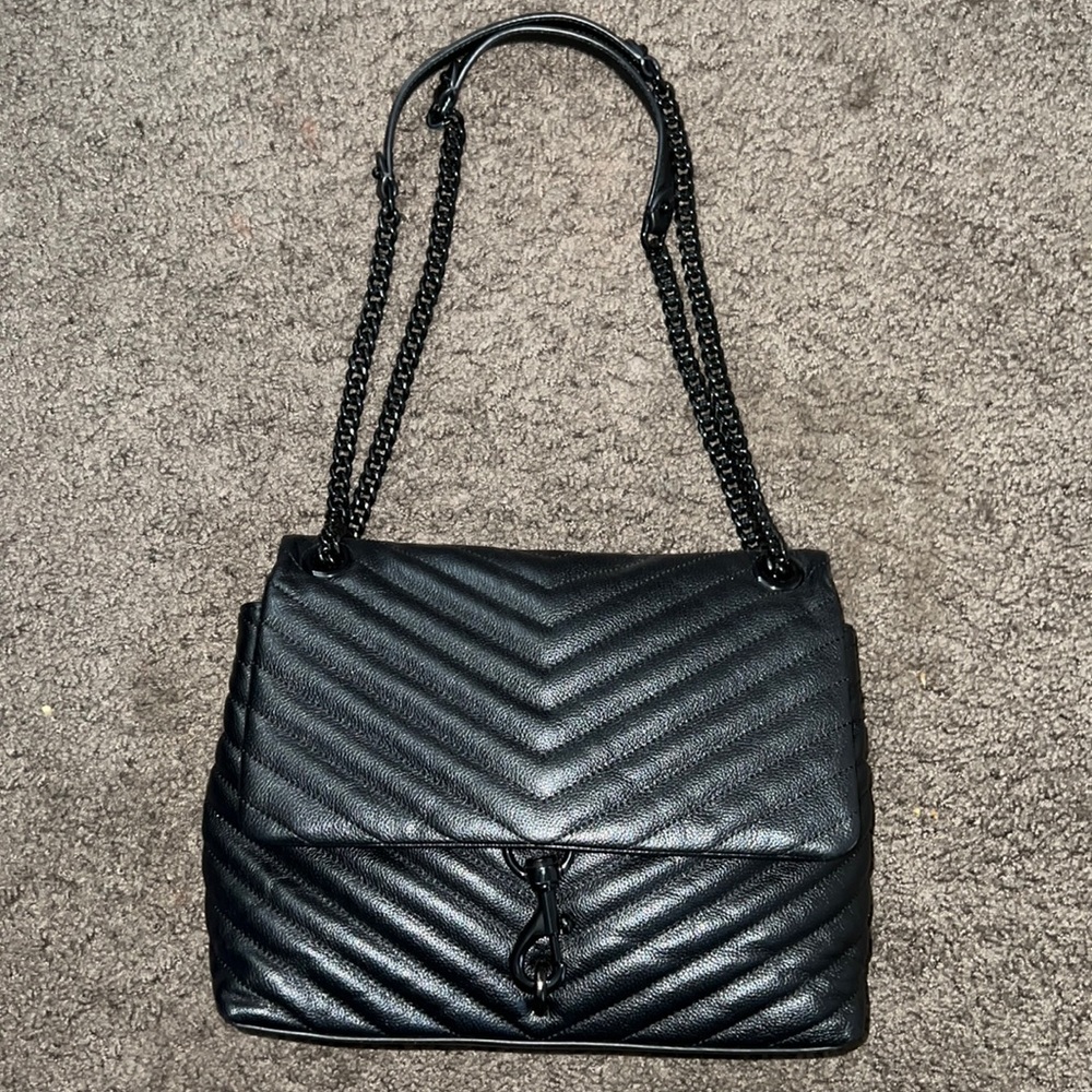 Rebecca Minkoff Edie Flap shoulder bag black/black